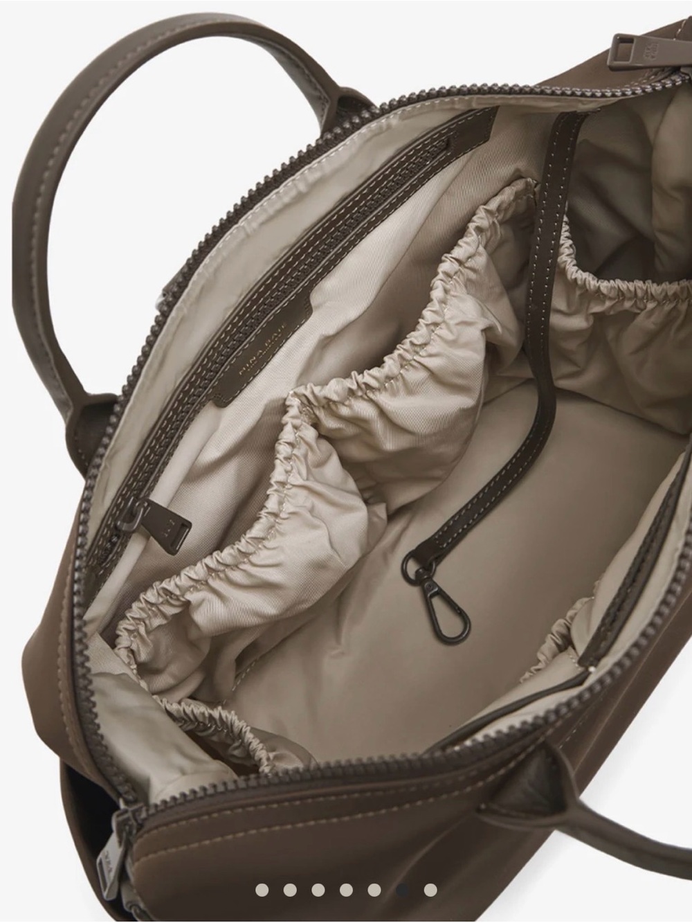 Mina Baie Nylon Brown Expresso Emmy Bag - Picture 3 of 12